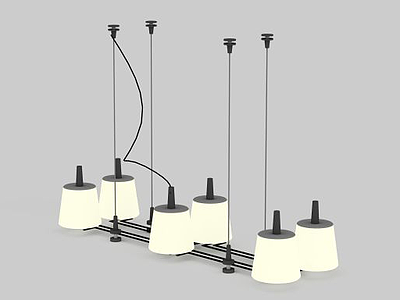 3d现代餐厅吊灯模型