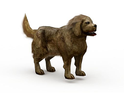 诛仙游戏角色动物狗模型3d模型