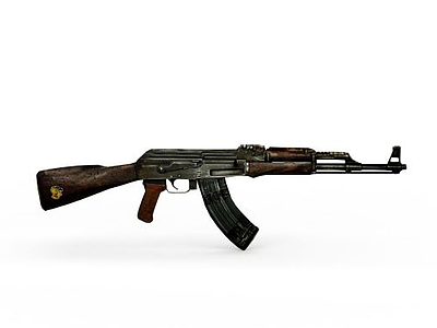 AK47机关枪模型3d模型