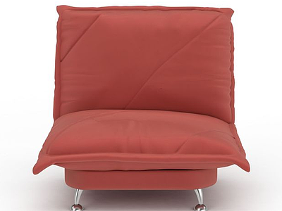 现代软包布艺休闲沙发模型