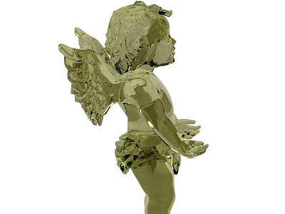 小天使工艺品摆件模型3d模型