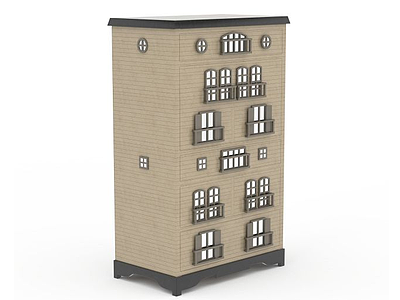 欧式房屋建筑3d模型