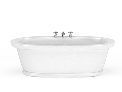 现代陶瓷浴缸模型