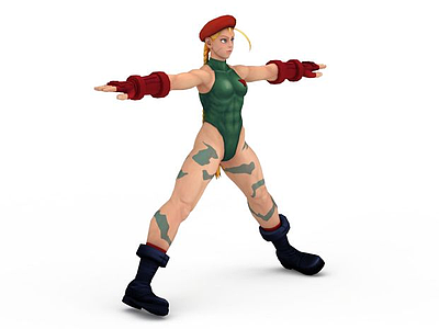 3d拳皇《街霸4》游戏人物模型