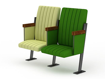 多色绒布休闲椅模型3d模型