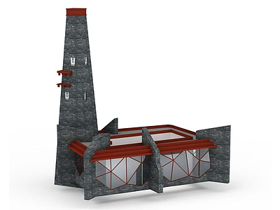 塔楼模型3d模型