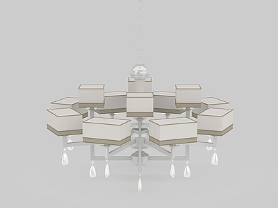客厅吊灯模型3d模型