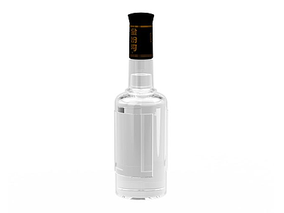 白酒瓶模型3d模型