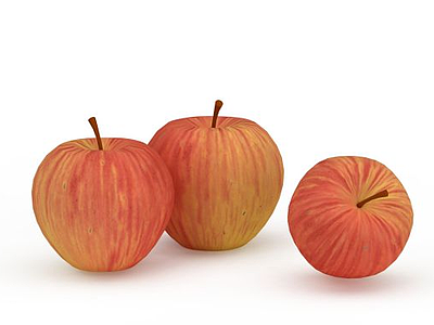 烟台苹果模型3d模型
