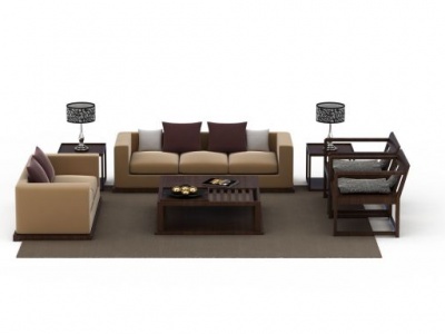 客厅沙发组合3d模型