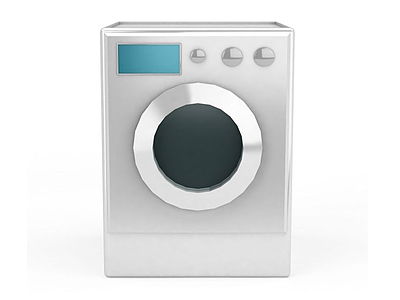 全自动滚筒洗衣机模型3d模型