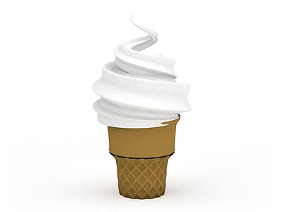 3d冰淇淋模型