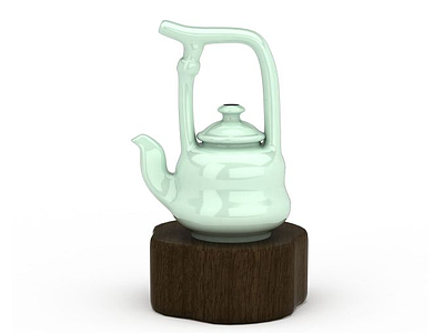 3d精美陶瓷茶壶免费模型