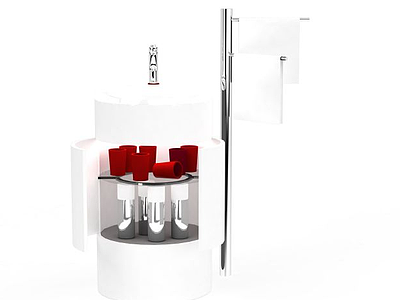 浴室储物架模型