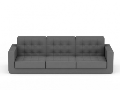3d现代灰色布艺沙发免费模型