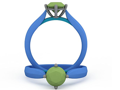 戒指造型装饰品模型3d模型