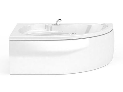 3d现代扇形浴缸免费模型