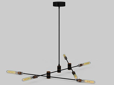 创意支架吊灯模型3d模型