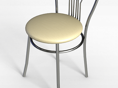 现代不锈钢椅模型3d模型