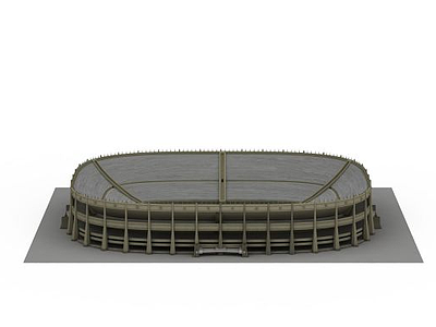 3d体育场建筑模型