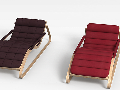 精品休闲沙发躺椅模型3d模型