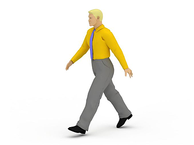 行走的男人模型