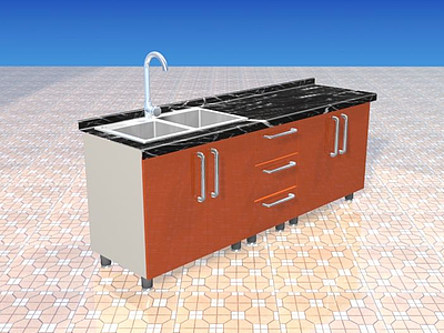 厨房水盆模型3d模型