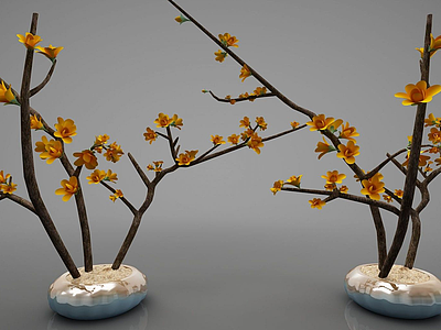 现代风格装饰花瓶模型3d模型