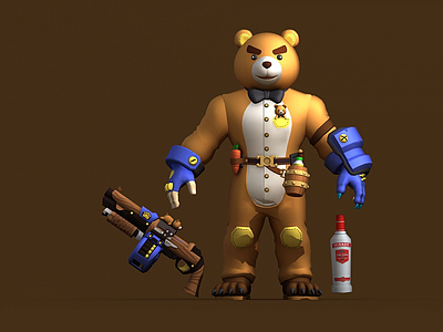 王牌巨熊伊万模型3d模型