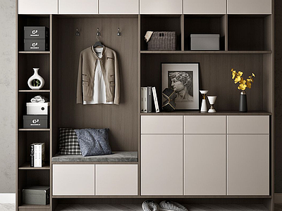 家具饰品衣柜组合模型3d模型