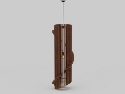 创意楼梯状褐色吊灯模型3d模型