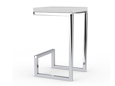 现代不锈钢概念凳子模型3d模型