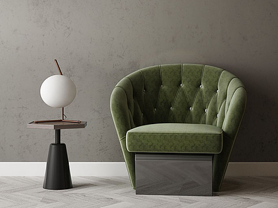 家具饰品组合休闲沙发3d模型