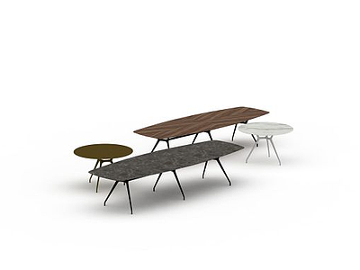 室外简易折叠休闲桌子模型3d模型