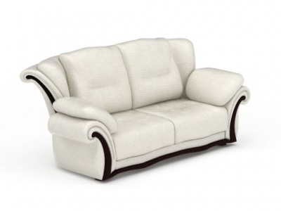 时尚黑白拼色沙发模型3d模型