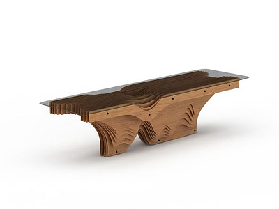 3d创意木桌模型