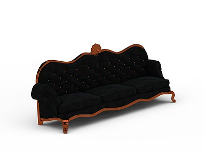 经典欧式布艺沙发模型3d模型
