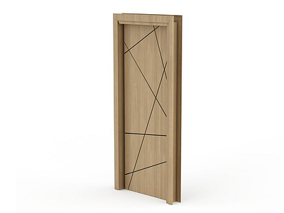 3d中式木质门免费模型