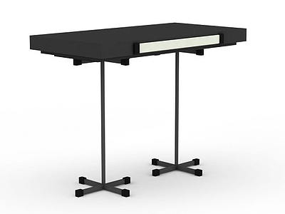 现代简约金属支架书桌模型3d模型