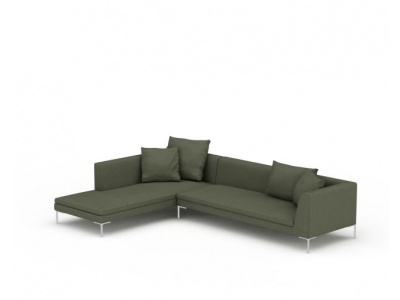极简转角沙发组合模型3d模型