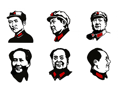 现代毛主席人物头像模型