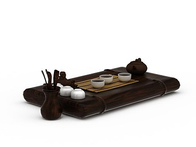 精品砂壶茶具模型3d模型
