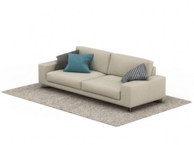 3d欧式布艺沙发模型