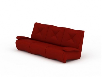 3d红色精品沙发免费模型