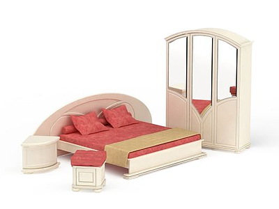 卧室家具组合模型3d模型