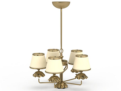 餐厅金属吊灯模型3d模型