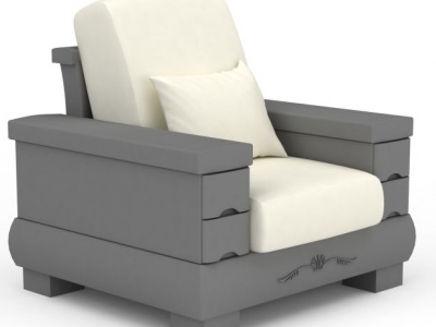拼色沙发椅模型3d模型