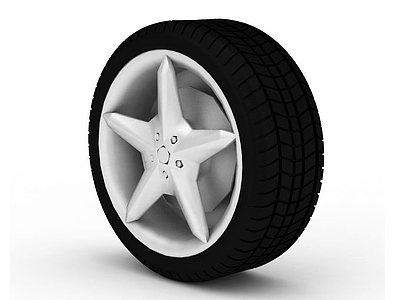 3d汽车轮胎免费模型