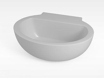 3d圆形浴缸模型