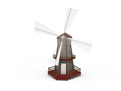 荷兰风车模型3d模型